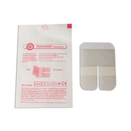 Rudaven Transparent Cannula Fixing Plasters 6 x 8 cm Pack of 50