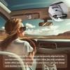 Sunglasses Holder for Car – Genuine Leather, Magnetic Closure, Card