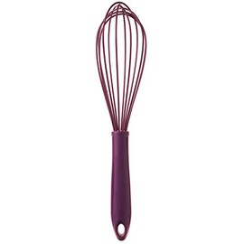 Kochblume Schneebesen L | Premium-Silikon & BPA frei| Hitzebeständig | Spülmaschinenfest | 27cm | Farbe: lila