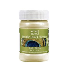 6 oz Modern Masters ME164 Flash Gold Metallic Paint Collection, Satin Water-Based Decorative Metallic Paint