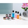 Sichler Beauty Zip pocket with 12 cosmetic containers for flight