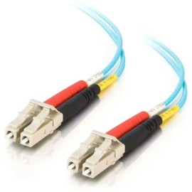 UD_C2G 10m LC-LC 10Gb 50/125 Duplex Multimode OM3 Fiber Cable - Aqua - 33ft