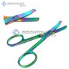 OdontoMed2011 Set of 10 Multi Titanium Color Rainbow Safety Nose