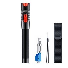 TXWTXPJ-1pcs 50km Visual Fault Locator (VFL) - Fiber Optic Tester for Cable Fault Detection,Visual Fault Locator Fiber Optic Tester Kit Including Single Mode 9/125μm FC Male to LC Female Adapter