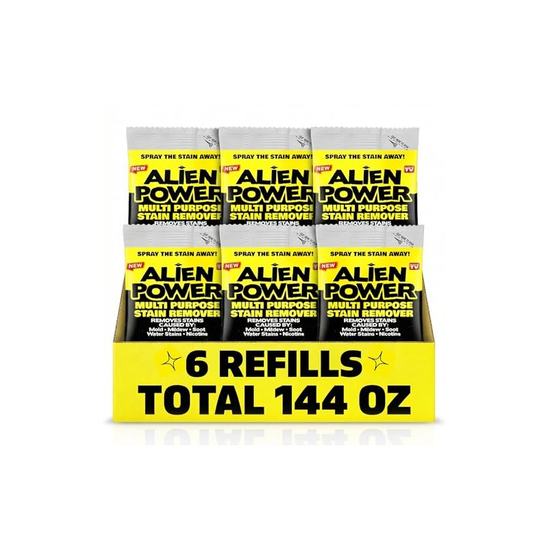 Alien Power 6 Pack Refill Packets, Makes 144 Fl Oz