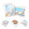 Abaodam 2pcs Wooden Photo Frame Nautical Theme Desktop Decor Mediterranean