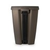 Umbra Brim 13 gal Bronze Plastic Step On Trash Can