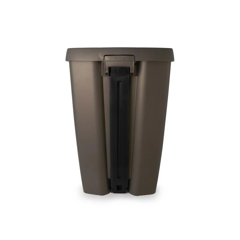 Umbra Brim 13 gal Bronze Plastic Step On Trash Can