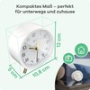 Mebus Silent Alarm Clock with Stylish Design, Snooze and Illuminated