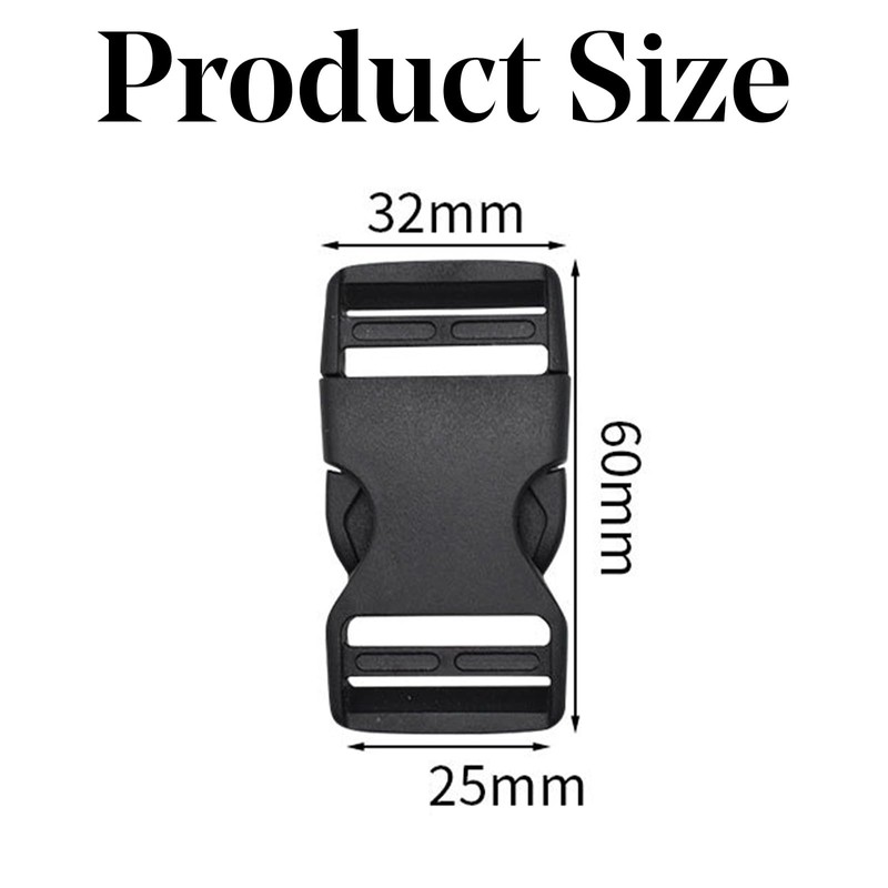 Plastic Side Release Buckle Clip for Luggage, Rucksack/Back Pack, Webbing