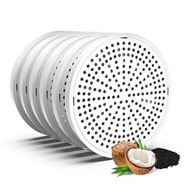 HoneyGuaridan Cat Water Fountain Filters, Replacement Carbon Filters for Pet Water Fountain, Pet Filters Fountain Filters Filters for Cat & Dog Water Dispenser Drinking Fountain (6pcs)