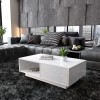 Unbranded Modern High Gloss Rectangular Coffee Table For Living Room