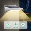 iThird Solar Flood Lights Outdoor Motion Sensor: Stainless Steel Motion