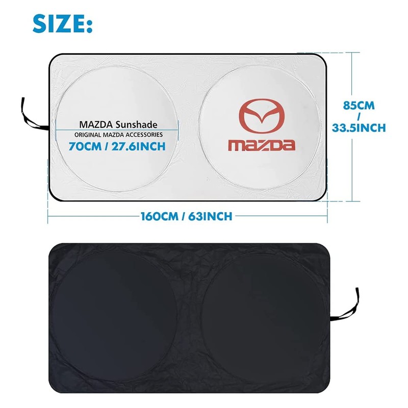 XYHAOAI Windshield Sun Visor Cover, Foldable UV Screen Protector Compatible