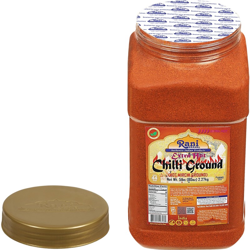 Rani Extra Hot Chilli Powder Indian Spice 80oz (5lbs) 2.27kg
