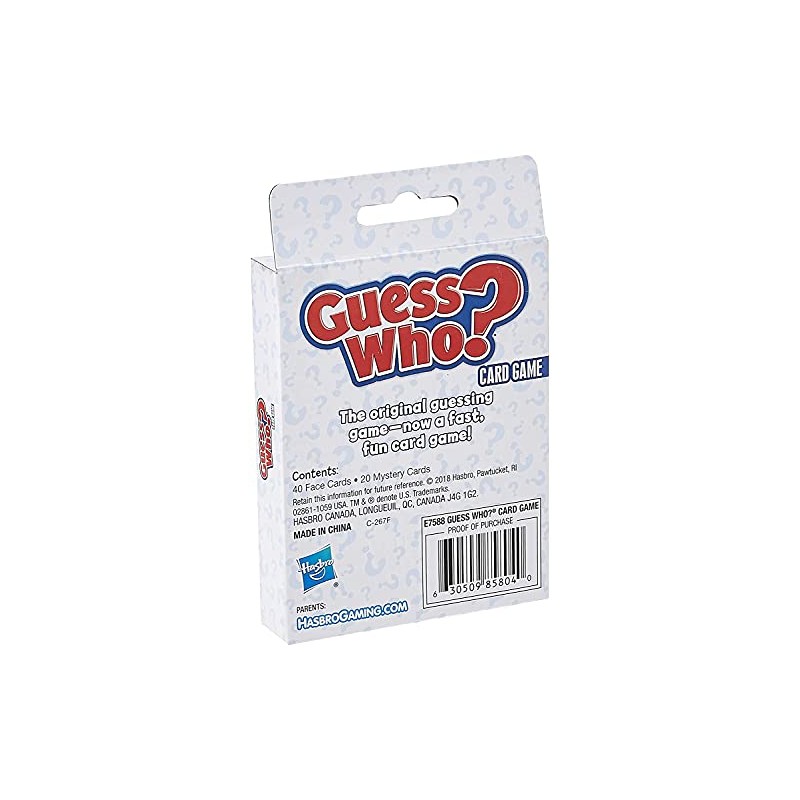Hasbro Gaming Classic Card Game Guess Who Toy