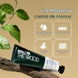 La Crema para Manos de Madera | Hidratación Profunda con Manteca de Karité | Cuidado de Manos de Absorción Rápida, No Pegajosa, Vegana y Libre de Crue