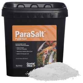 CrystalClear ParaSalt - Pond Salt for Koi & Goldfish - 10 Pounds Treats Up to 2,000 Gallons (CC158-10)