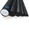 diconfa PVC round rod, black, to size, selection: diameter 25