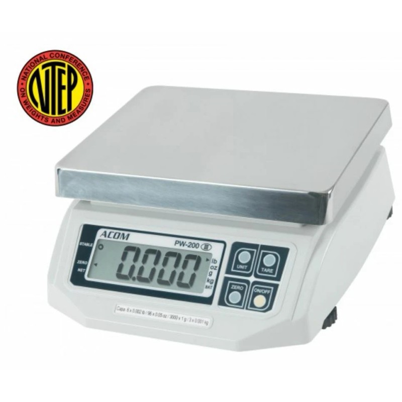 VisionTechShop ACOM PW-200 Digital Portion Control Scale, DUAL Display, Lb/Oz...
