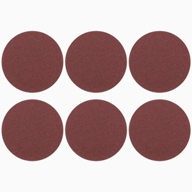 HARFINGTON 25 Pcs 2 Inch Sanding Discs, 180 Grit Hook and Loop Sandpaper, No-Hole Aluminum Oxide Orbital Sander Sandpaper for Woodworking Automotive Metal Polishing, Red