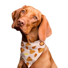 Hanna Roberts Fun Dog Scarf Bandana (Chicken and Waffles)