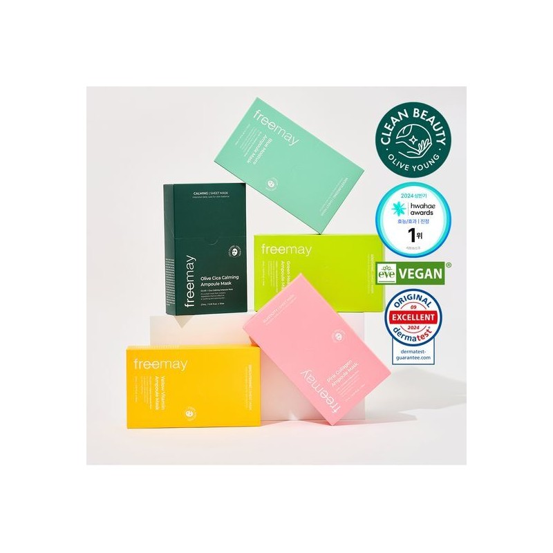 freemay Ampoule Mask Sheet 10P - Yellow Vitamin 10p