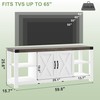 TV Stand for 65 Inch TV, Farmhouse Entertainment Center with