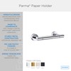 Gerber Parma Wall Mounted Toilet Paper Roll Holder D446258BN, Modern