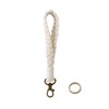 MORSUNBELA White Lanyard Universal Macrame Short Bracelet Hand Wrist Strap