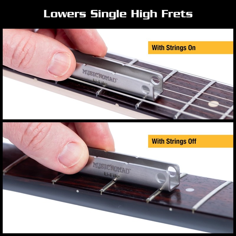 Fret Leveler - Diamond U-File for Leveling Single Guitar Frets