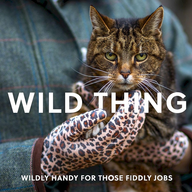 Centurion Mulch Leopard Print Gardening Gloves 100% Polyester Water Resistant