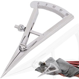 Dividers, Leather Craft, 1 Piece Set, Leather Marking, Wire Drawing, 0.08 - 0.8 inches (0 - 20 mm), Adjustable, Pitch Gauge, Linear/Circular Marking, Measuring Tool, Stainless Steel, Portable,