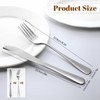 Xosjska 24 Pcs Stainless Steel Silverware Dinner Fork and Knife