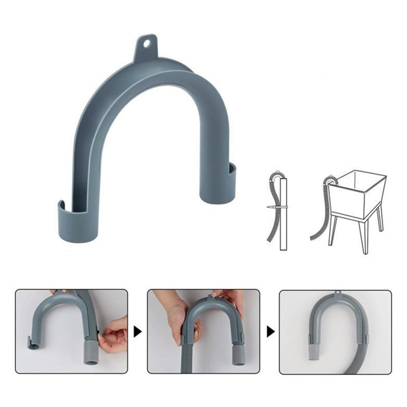 Pack of 2 washing machine hose holder, drain hose retaining