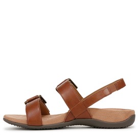 VIONIC Women's Reese Slingbacks Sandal, Tan Leather, 8.5 Wide