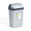 Medium 25L silver Roll-Top rubbish bin, available in 3 sizes