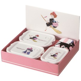 Skater Studio Ghilbi SET917 My Neighbor Totoro & Kiki's Delivery Service Food Container & Hot Towel Gift Set, Watercolors