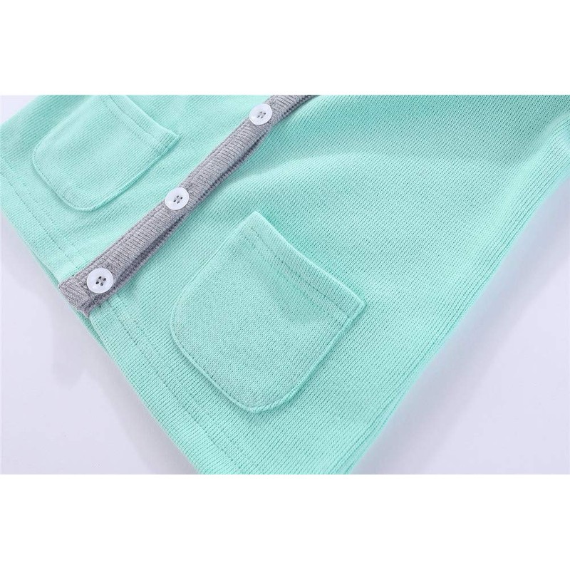 Mud Kingdom Chaqueta tipo cárdigan para niños pequeños bordada casual,
