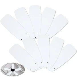 Kittmip 10 Pack Replacement Fan Blades for 42" Ceiling Weatherproof Fan Blades Replacement for Indoor Outdoor(White)