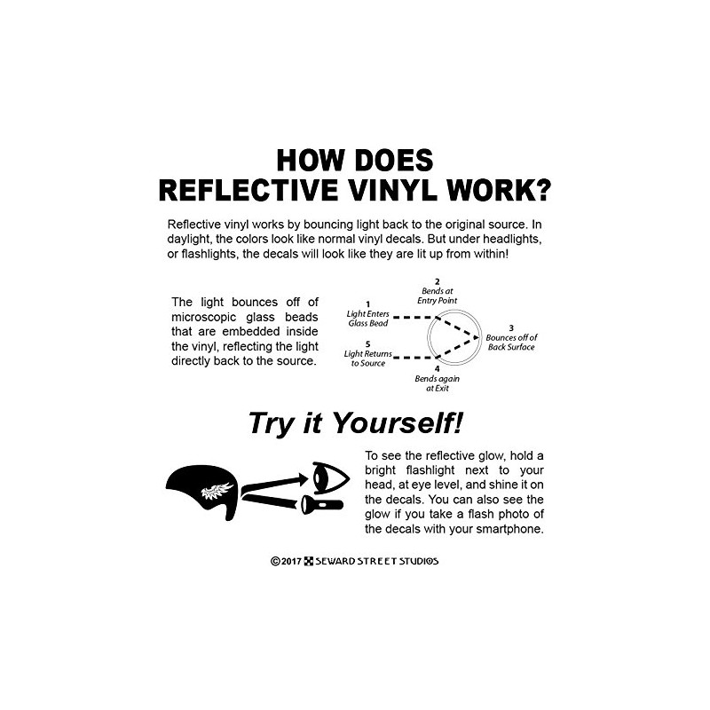 Seward Street Studios Reflective Decals Lightning Set – Lightning Reflector