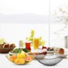 LdawyDE Black Metal Fruit Bowl - Modern Storage Basket, Anti-Rust