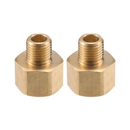 VekAuto Pressure Washer Connector, G1/2" to M14x1.5 Male and Female Adapter Brass Screw Hose Connector Universal for Pressure Washer Brass Copper Tone Auto Accessories