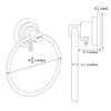 BOPai Drill Free Powerful Vacuum Suction Cup Towel Ring Shower
