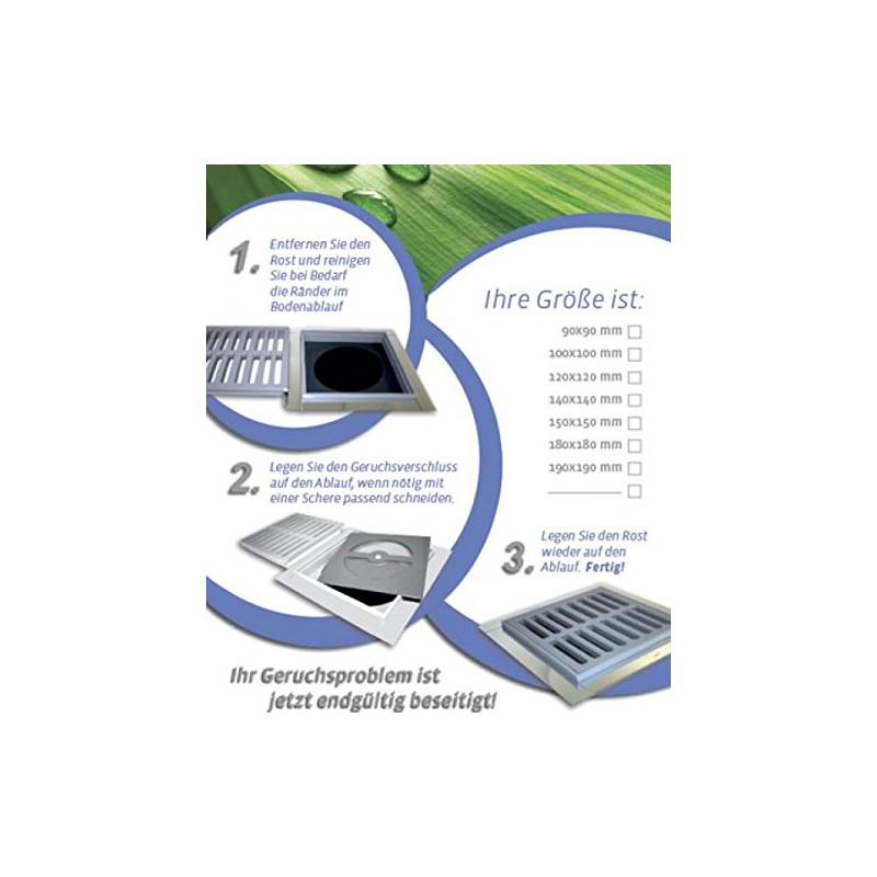 Odour Trap for Floor Drain Size 100 x 100 mm