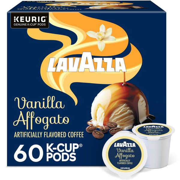 Lavazza Vanilla Affogato Coffee, Single Serve Keurig K-Cup Pods, Flavored