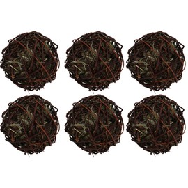 AB Tools 6PK Large Small Animal Guinea Edible Gnaw Weave Ball Boredom Breaker Toy