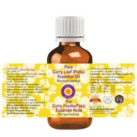 Deve Herbes Pure Curry Leaf (Patta) Essential Oil 10ml (0.33 oz)