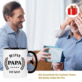 Dad Gift Birthday, Mugs with "Bester Papa der Welt", Gifts for Father's Day, Gift for Christmas, Gifts for Men, Gifts for Dad, Christmas