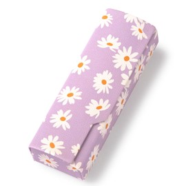 Looca Glasses Case, Glasses Case, Easy to Open and Close with Magnets, Sunglasses Case, Stylish, Cute, Hard, purple